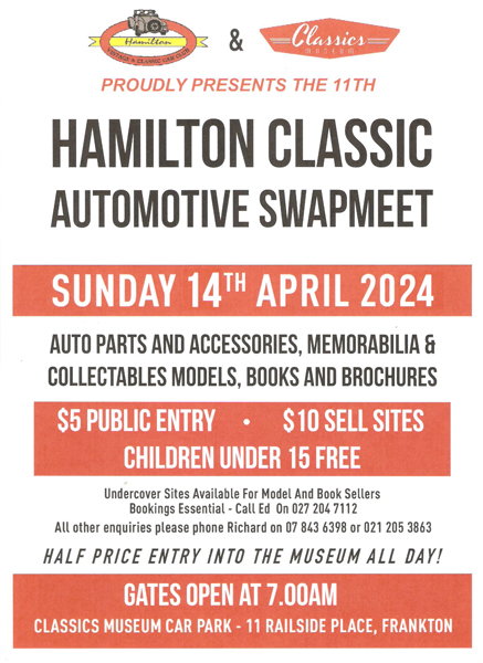 Hamilton Classics 2024 Swap Meet