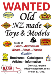 Wanted New Zealand Toys & Models